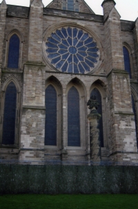 The rose window of Durham Cathedral